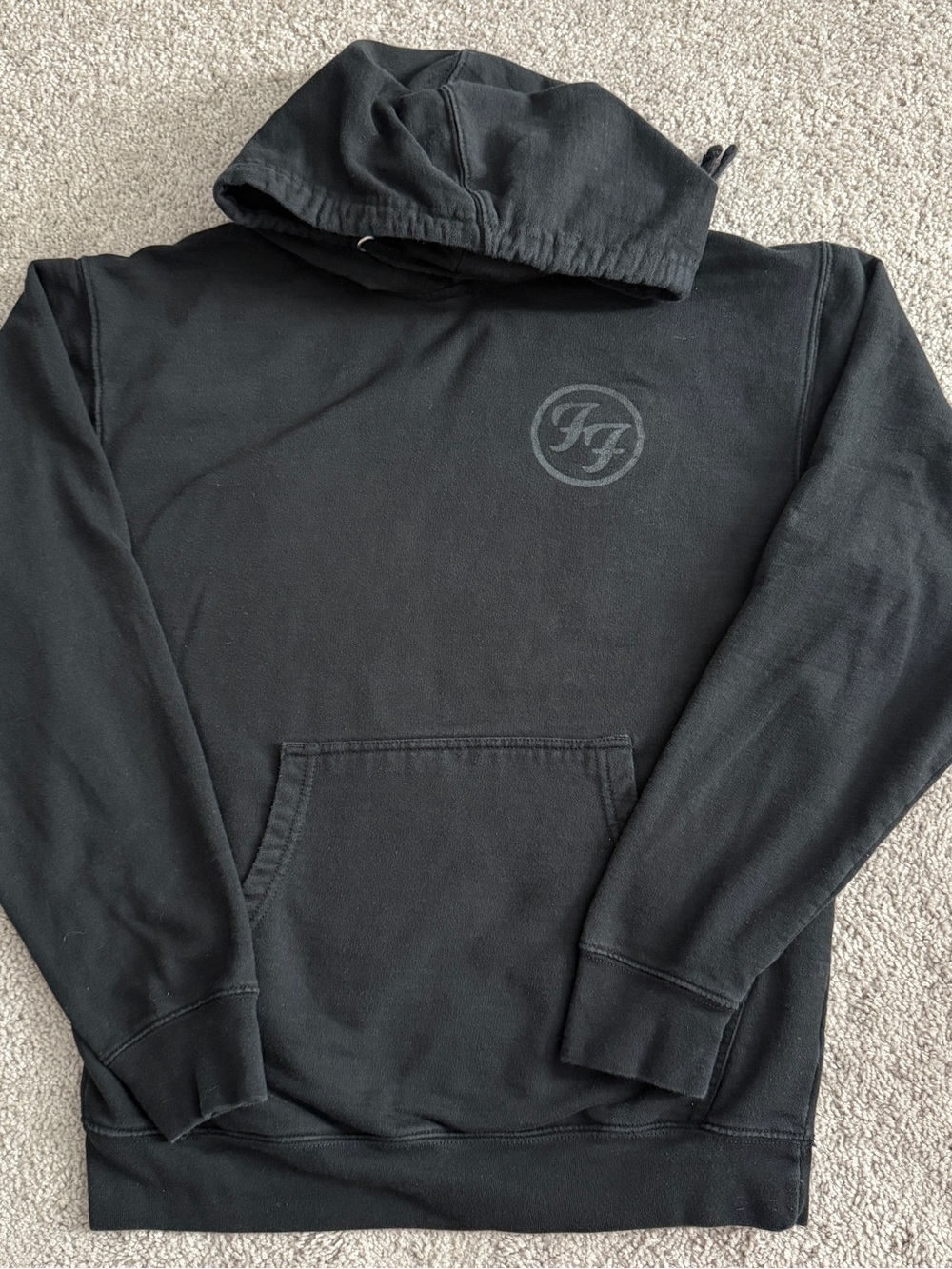 Foo Fighters But Here We Are Black front pocket Hoodie size Medium Album Merch